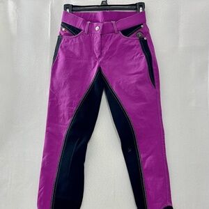 Lauria Garrelli Polo Breeches Equestrian Riding Pant Brilliant Purple HKM Sports